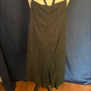 Torrid black linen shortalls romper size 3 never worn